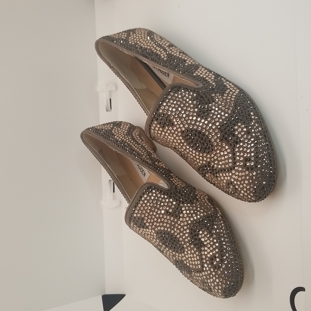Rhinestone Loafers Steve Madden (New)
